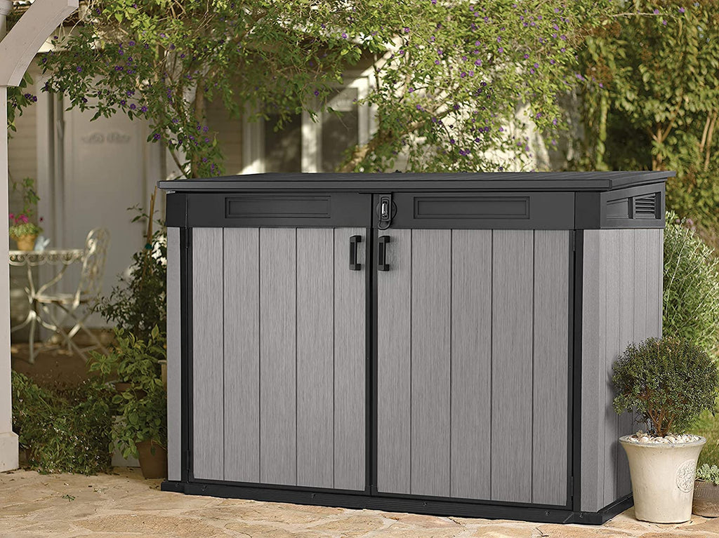 Keter Grande Store 2020L Outdoor Storage Shed – Grey, Heavy-Duty Duotech Design